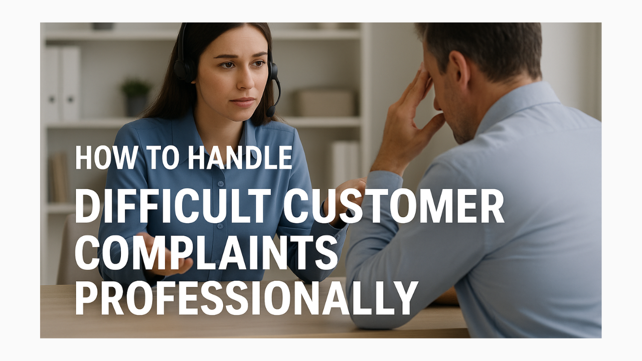 How to Handle Difficult Customer Complaints Professionally